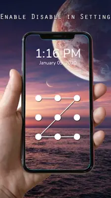 Pattern Lock Screen android App screenshot 0