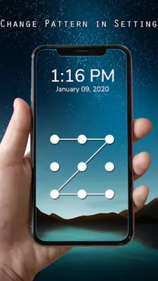 Pattern Lock Screen android App screenshot 1