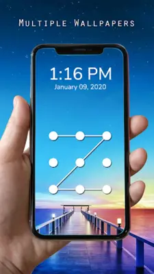 Pattern Lock Screen android App screenshot 4